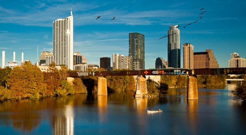 Downtown Austin by artist Derris Lanier